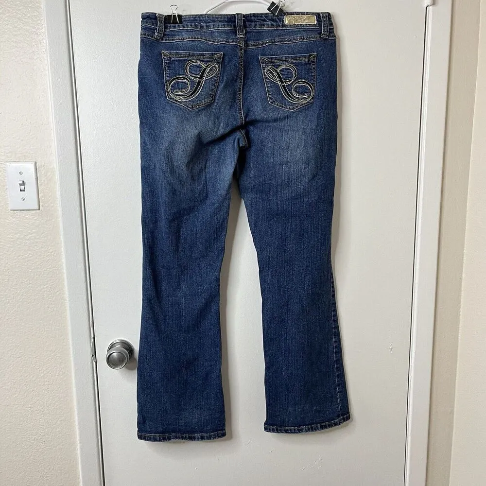 Southpole Jeans Womens 15 Blue Denim Jeans Straight HipHop Culture Y2K 34x30 Size 16 - Image 2