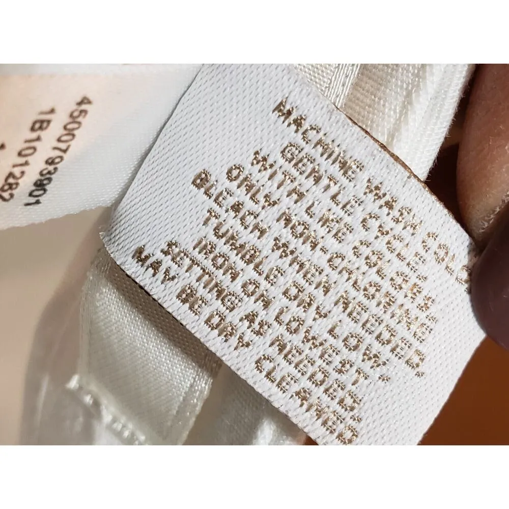 Chico's Women's White Cotton Side Zip Stretch Straight Leg Ankle Dress Pants 6 - Image 8