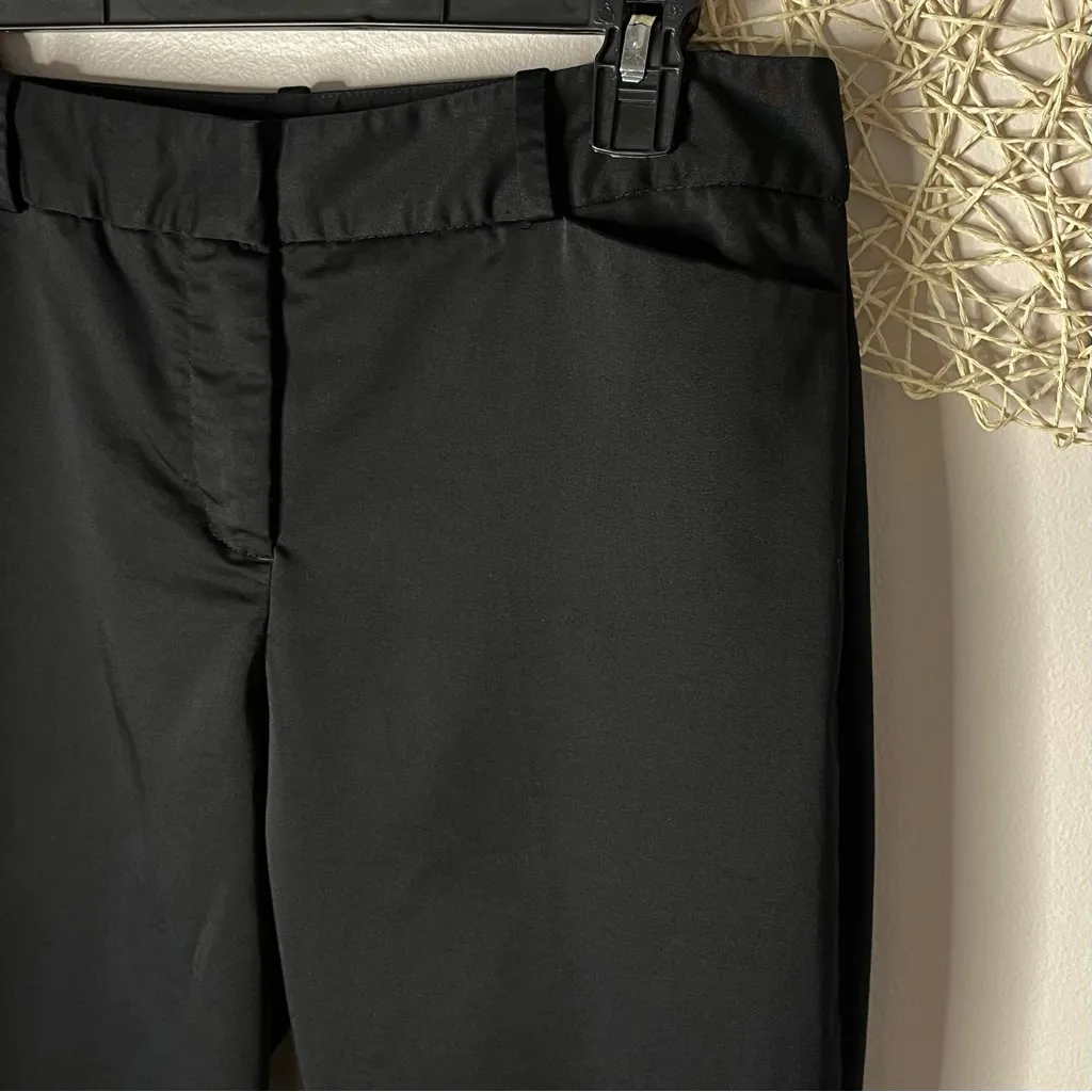 Liz Claiborne Emma Sateen Slim Leg High-rise Ankle Pants (Black) - 6 - Image 5