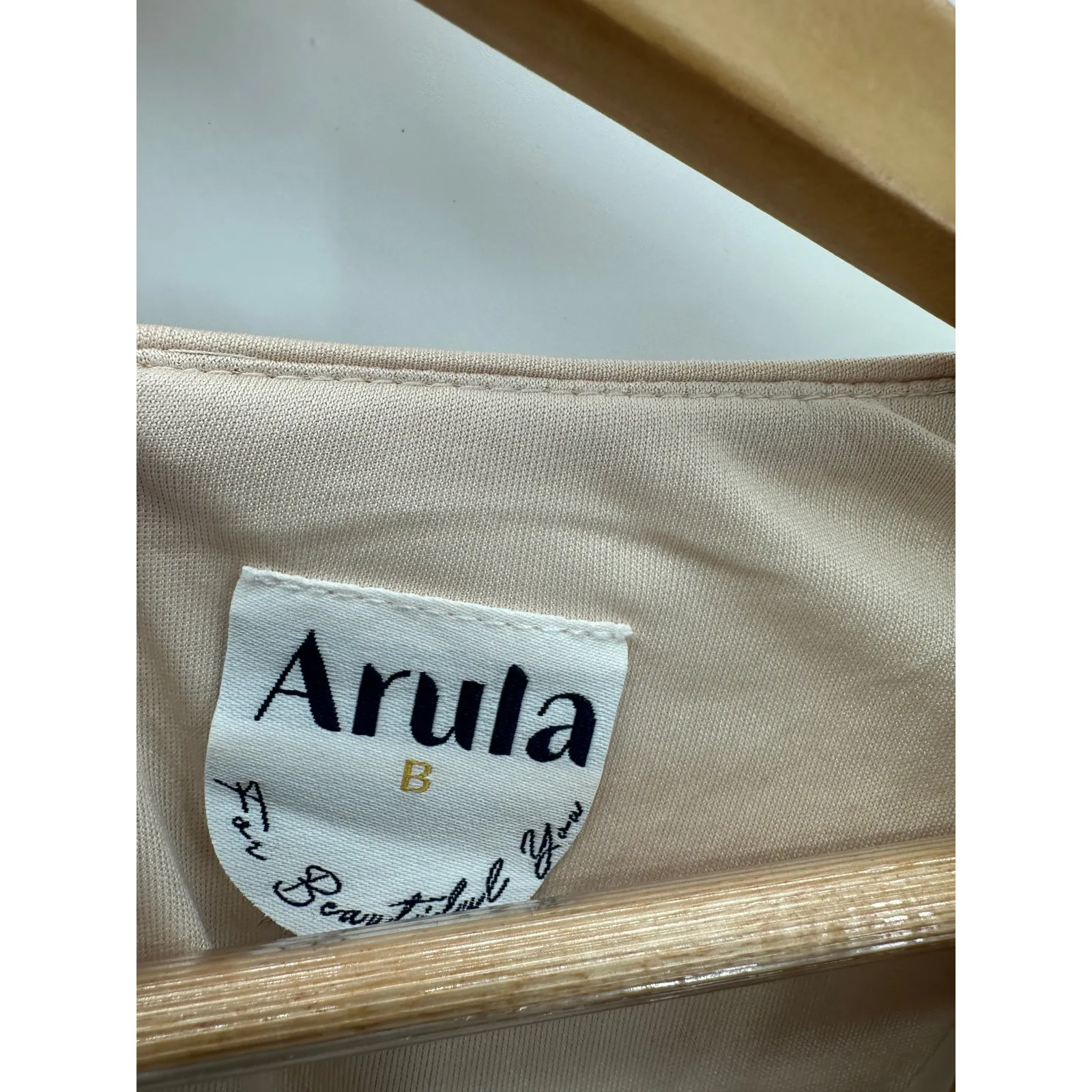 Arula Dress Women 2X Beige Sequin Shimmer Long Sleeve Maxi Gown Holiday Event - Image 8