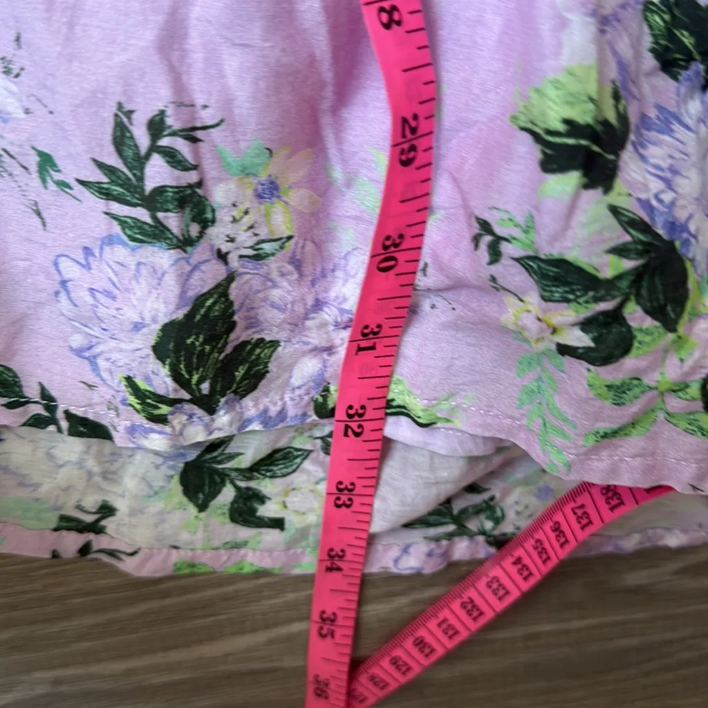 Roller Rabbit Twilight Dahlia Fiorella Purple Floral Silk Cotton Mini Dress - Image 13