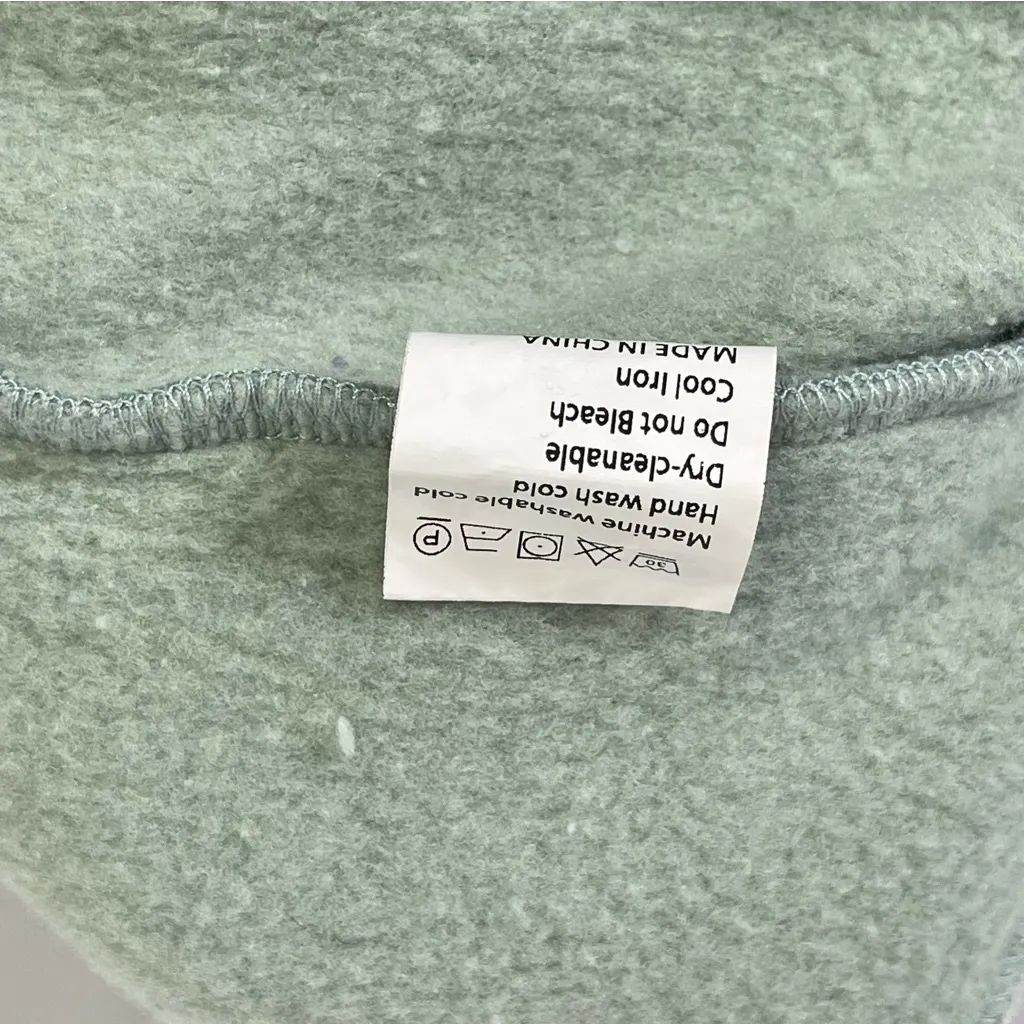 Women's Small Sage Green Fleece Lined Drawstring Jogger Sweatpants Sweats Lounge - Image 4