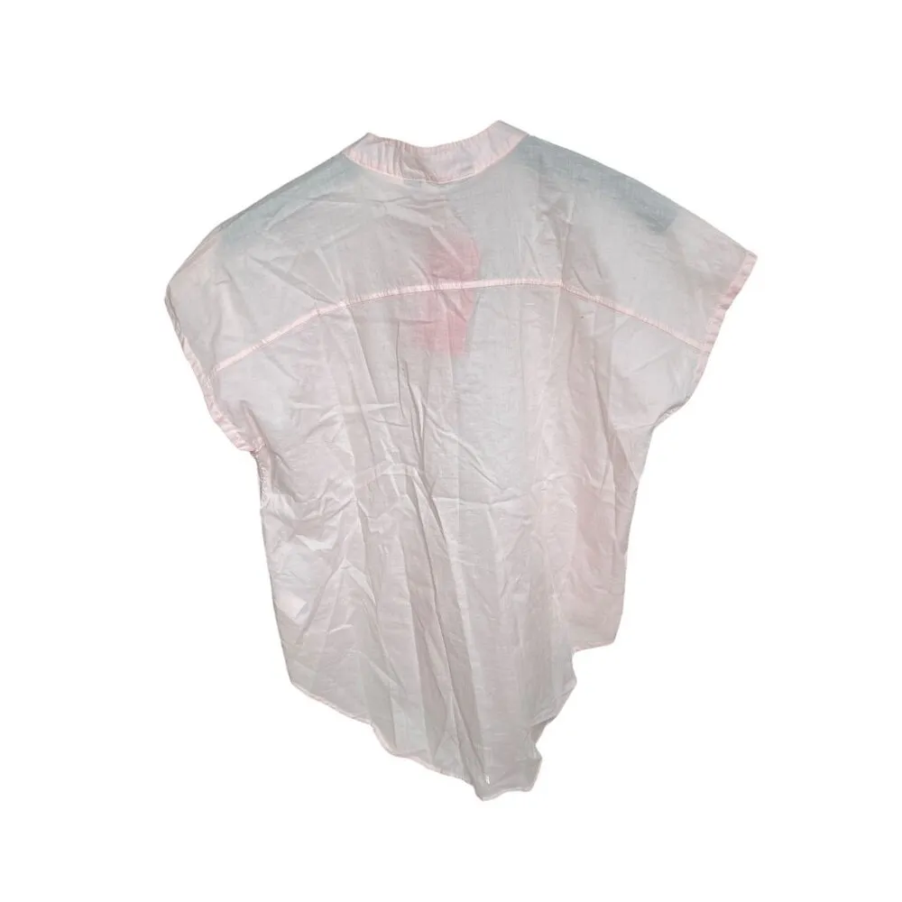 The North Face Desercana Top Lightweight Cotton Blouse Button Pink Salt Size M - Image 9