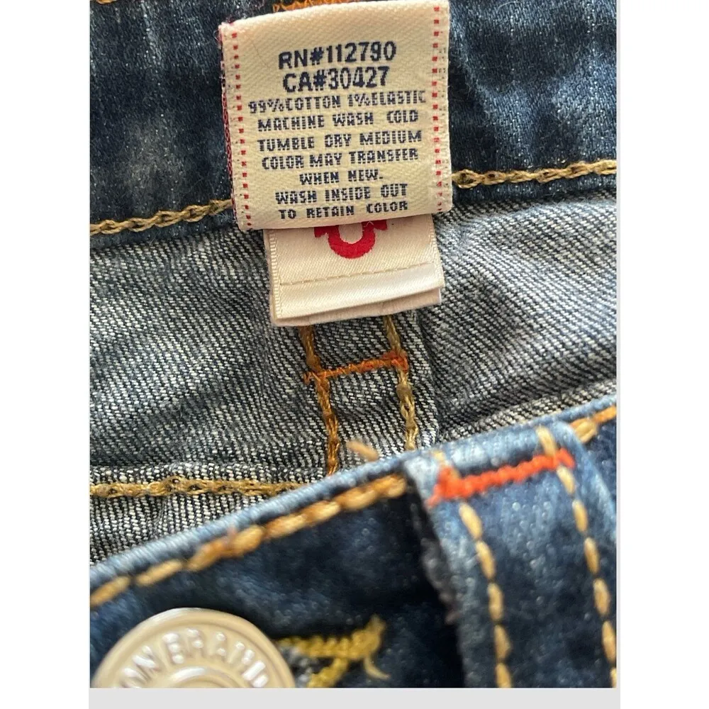 True Religion Shorts Denim Joey Short Big T Womens Size 26 Made In USA Vintage - Image 8