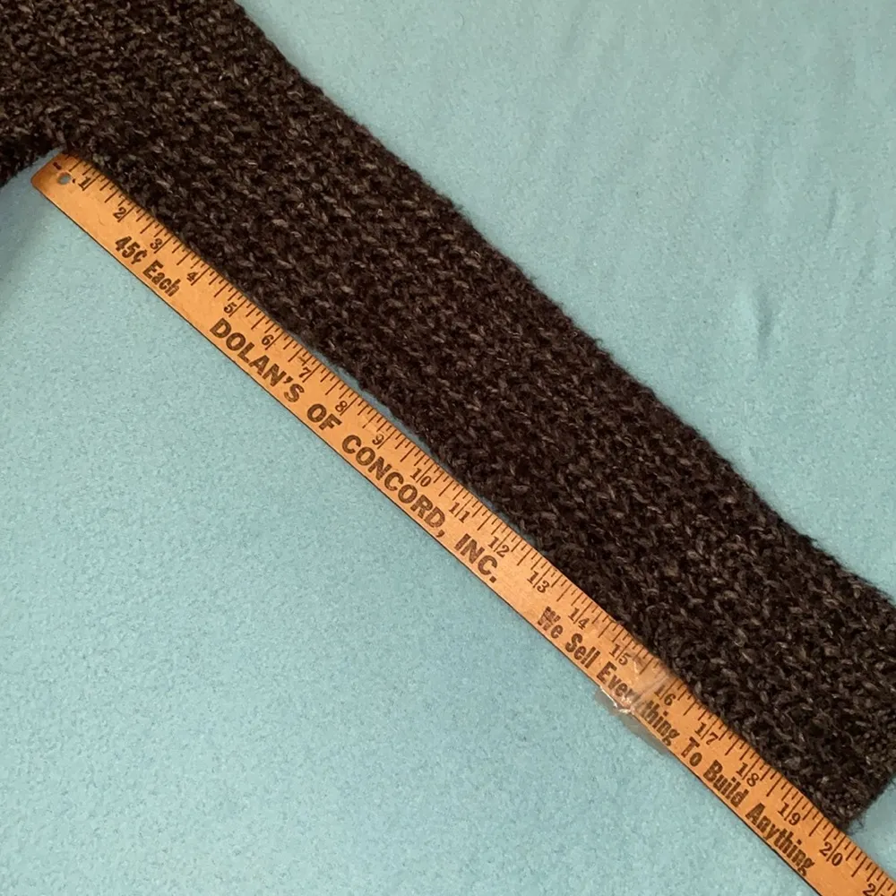 LOFT ANN TAYLOR cable knit fuzzy chunky long sleeve zip detail pullover size S - Image 9