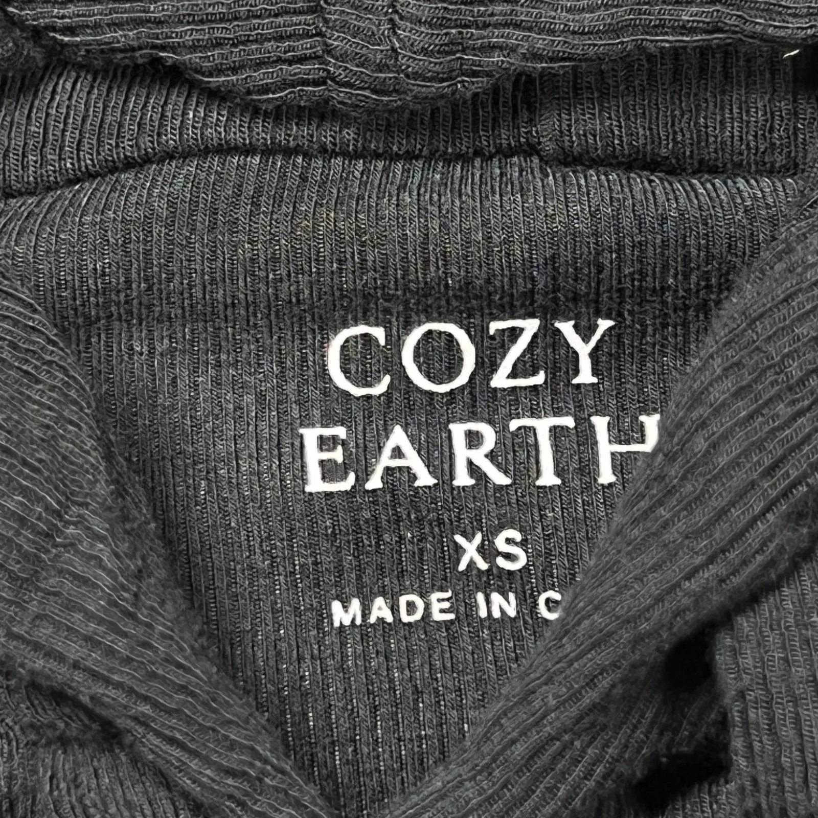 Cozy Earth Hoodie Long Sleeve Lightweight XS Black Pullover Athleisure Casual - Image 3