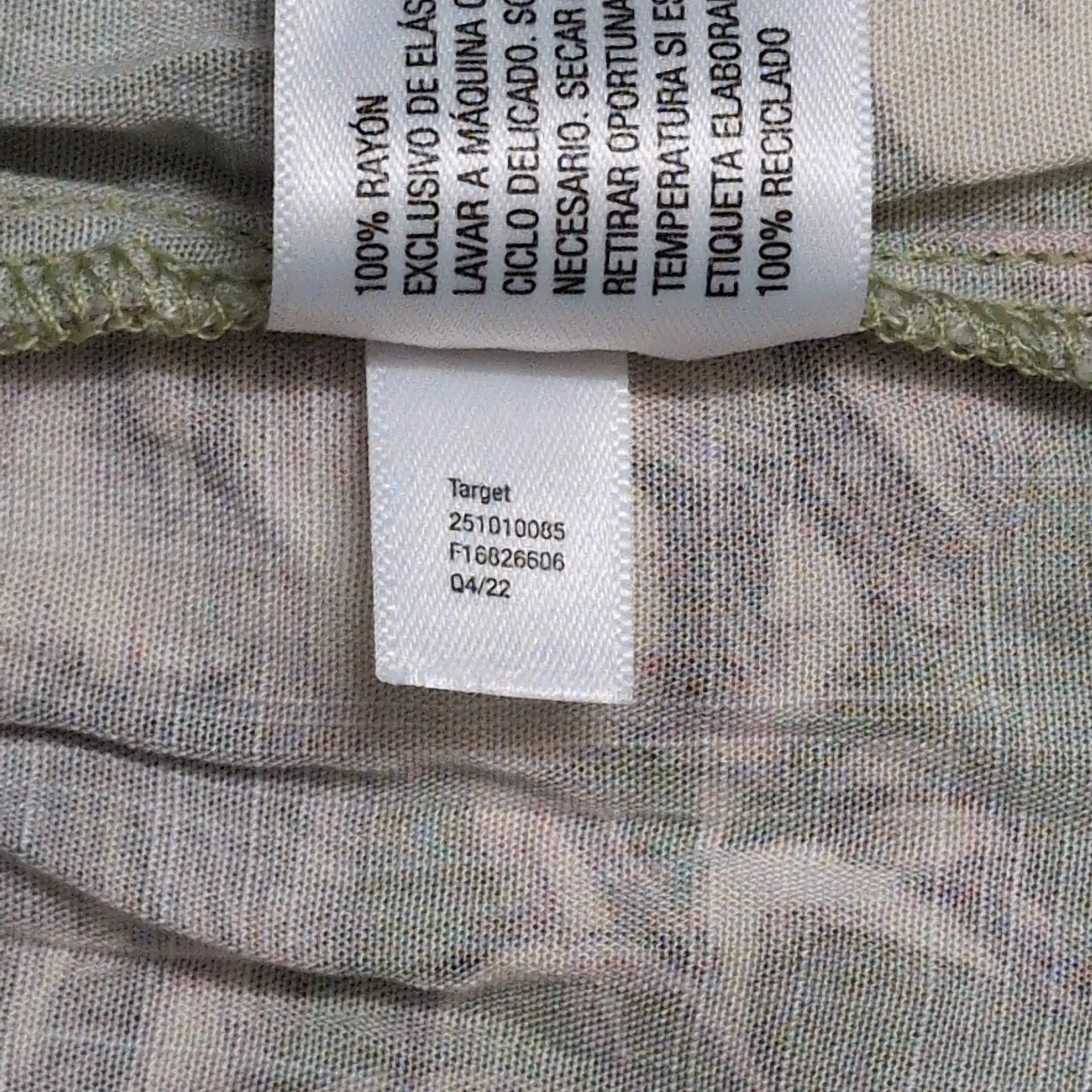 Agua Bendita x Target Multicolor Green Floral Short Sleeves Bohemian Dress M - Image 8