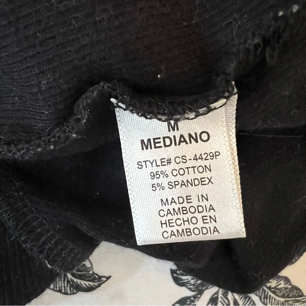 Zenana Premium Black Cotton Blend Bodycon Dress Short Sleeve Casual Basic Size M - Image 7