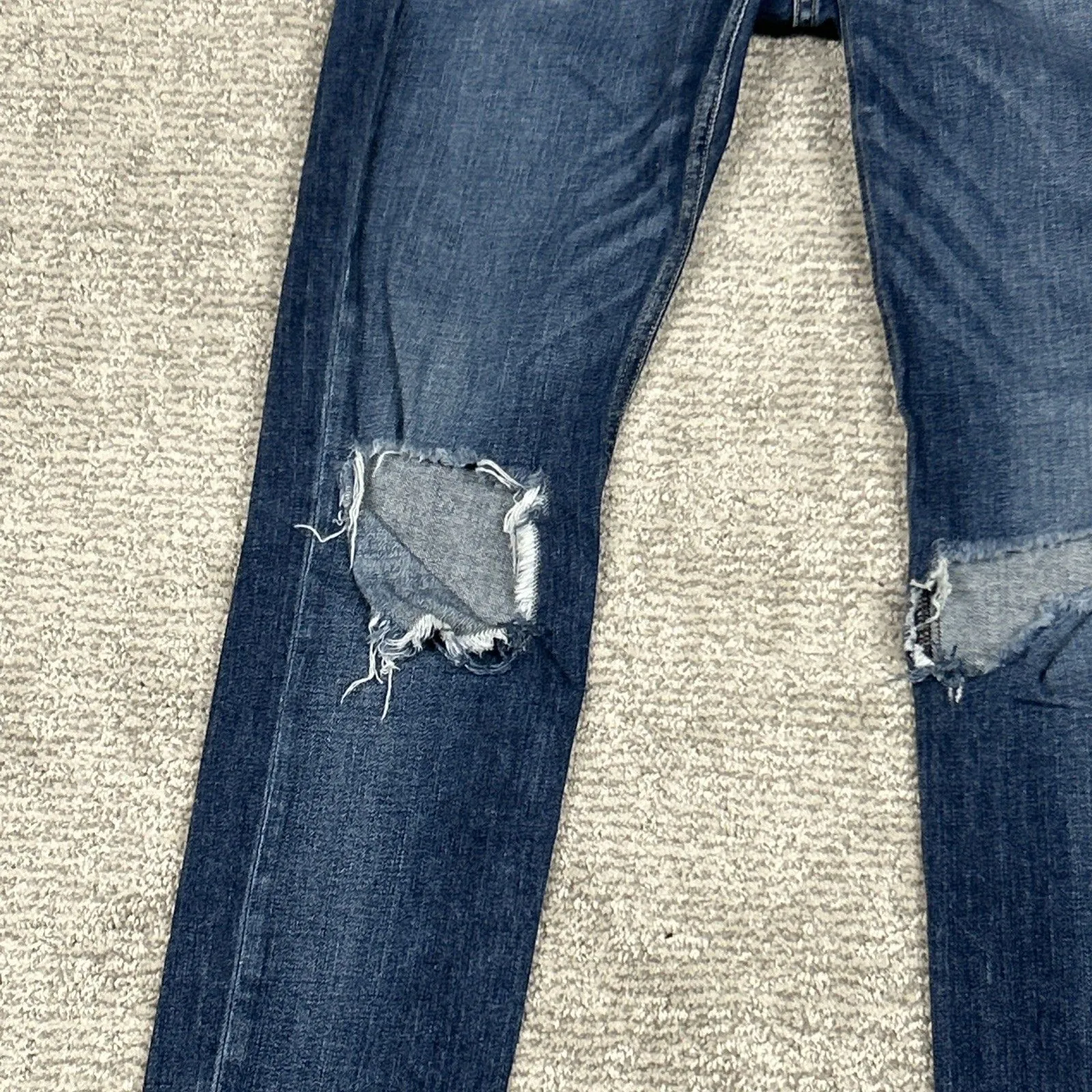 Rag & Bone Jeans Womens 26 Distressed Dre Mabel Slim Fit Ankle Mid Rise USA - Image 2