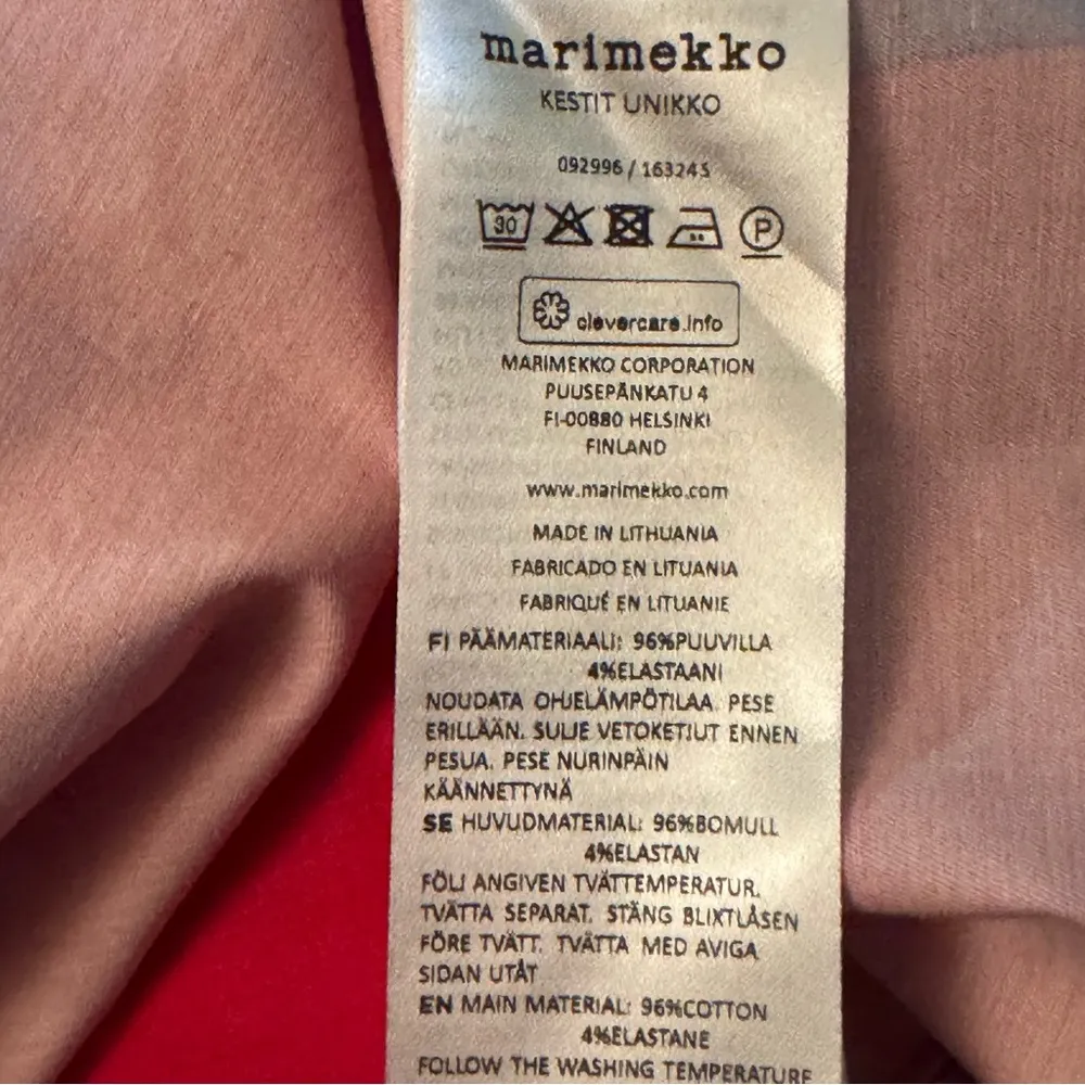 Marimekko Kestit Unikko Cotton Shift Dress Size 6 - Image 12