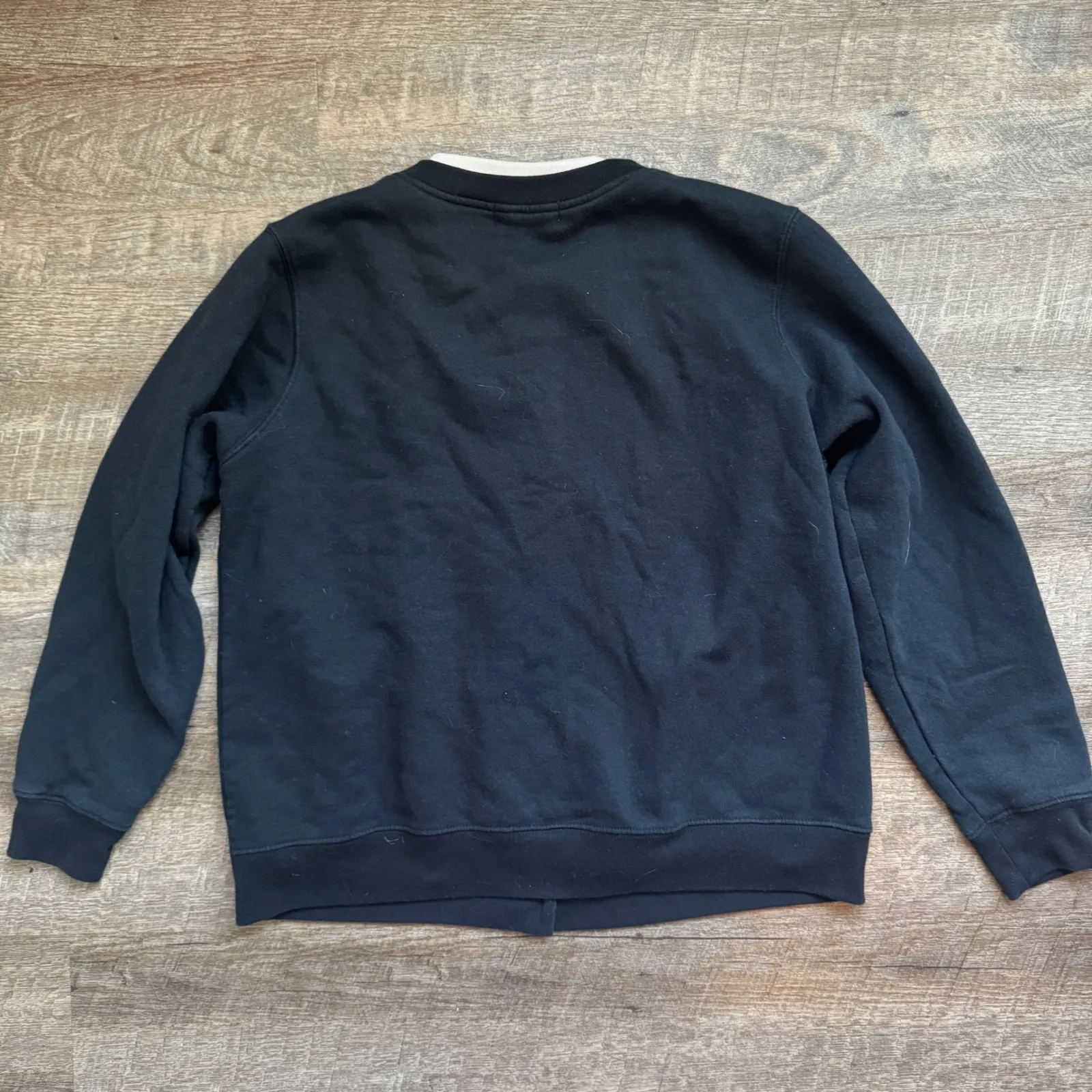 Shenanigans Women Blue Button Up Cat Yarn Embroidered Granny Sweater Cardigan L Size L - Image 3