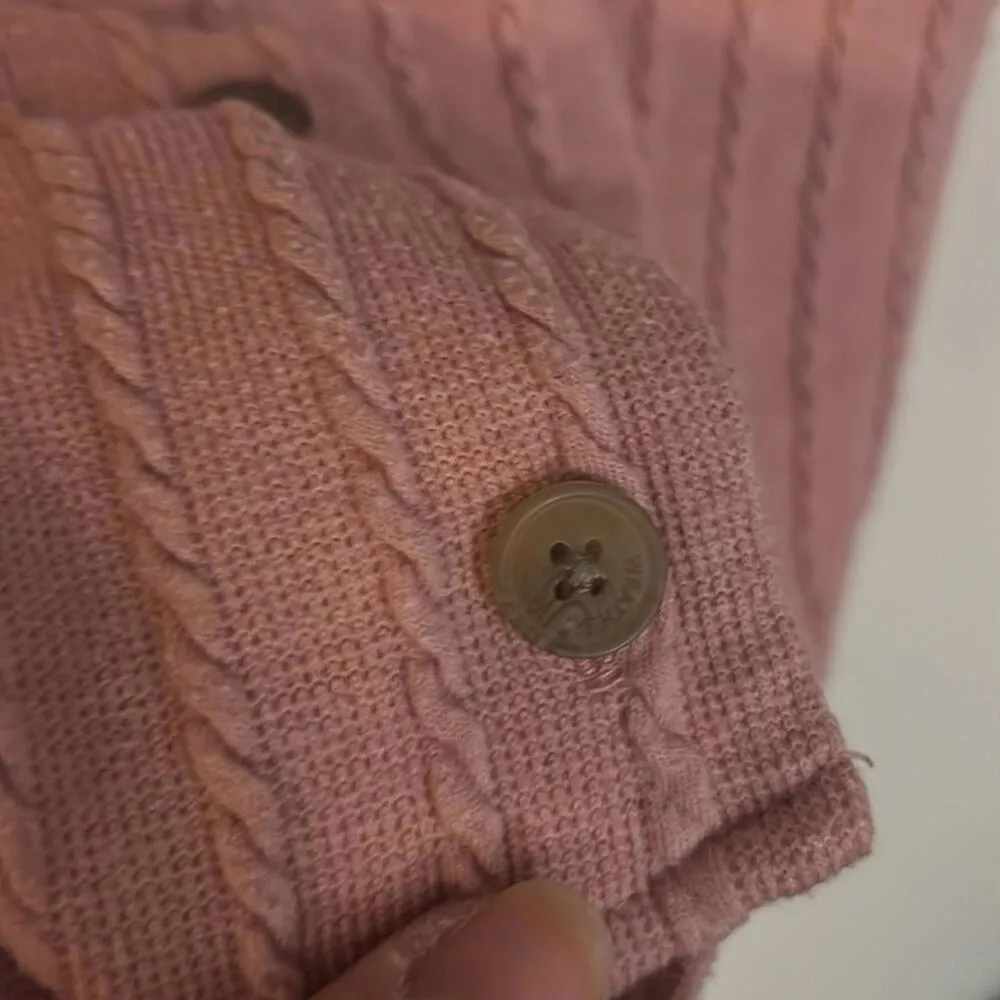 Vintage Weatherproof Cable Knot Short Sleeve Sweater Top Preppy Light Academia - Image 5