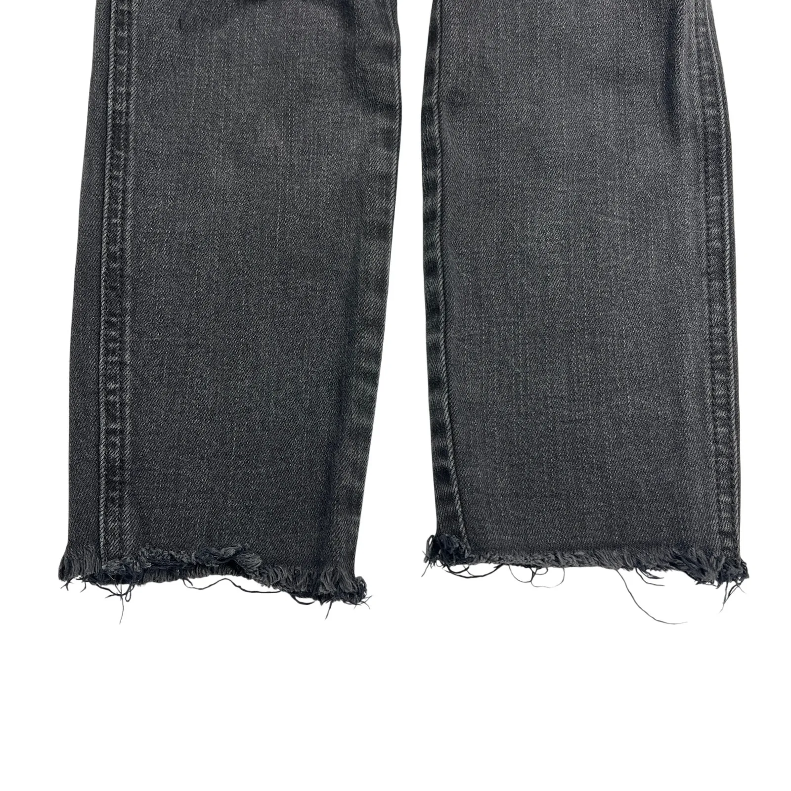 Free People Burnished Silver Studded Black Wash Skinny Distressed Jeans Size 27 - Image 8