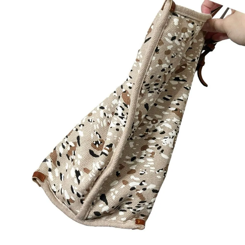 Anthropologie Raquel Cavas Shoulder Bag Brown Shopping Tote OS - Image 13