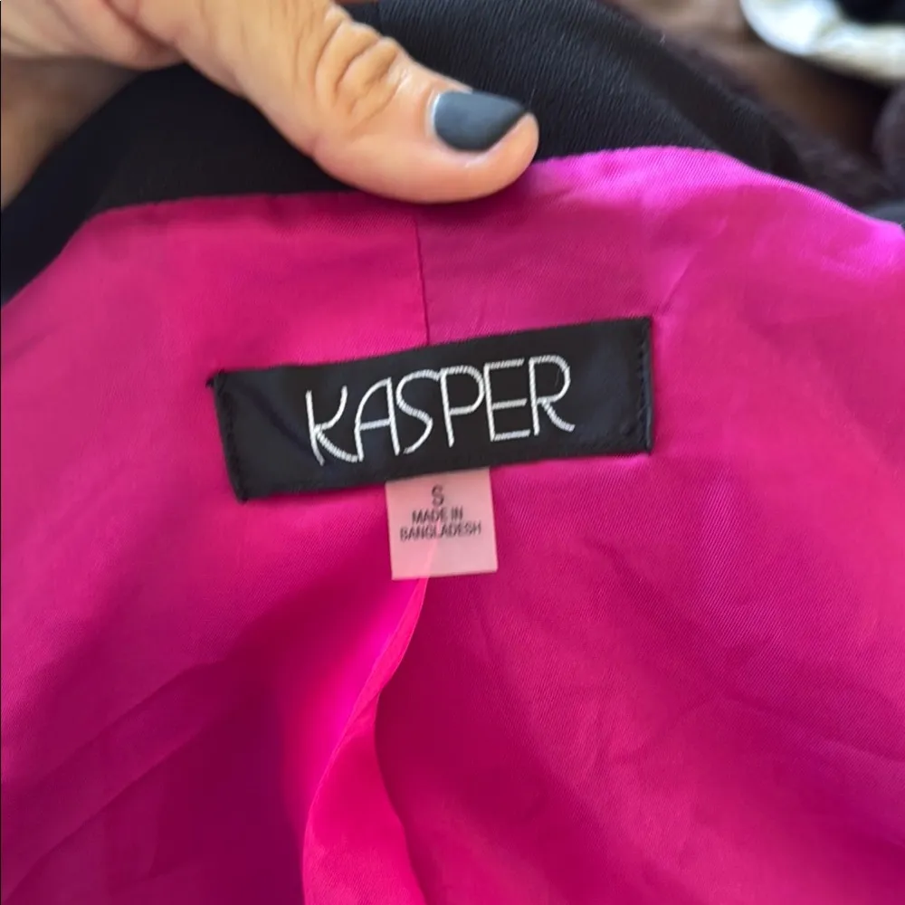Kasper black with Pink Lining coat - Image 3