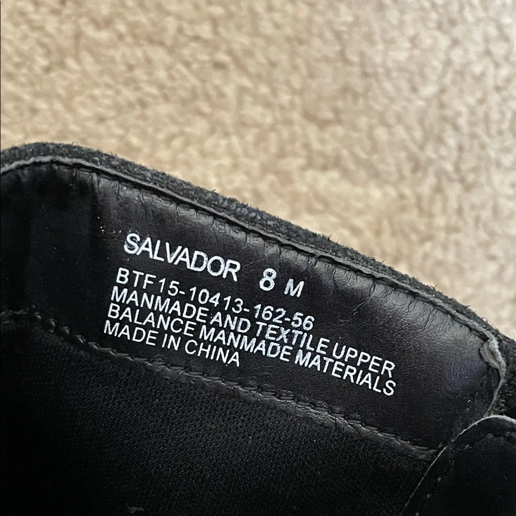 BareTraps Women’s Salvador Metallic Black Buckle Strap Tall Boots - Image 9