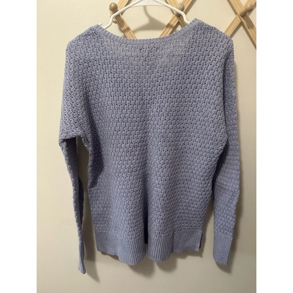 American Eagle Knit Sweater Women’s Size Medium Periwinkle Blue Purple Vintage - Image 5