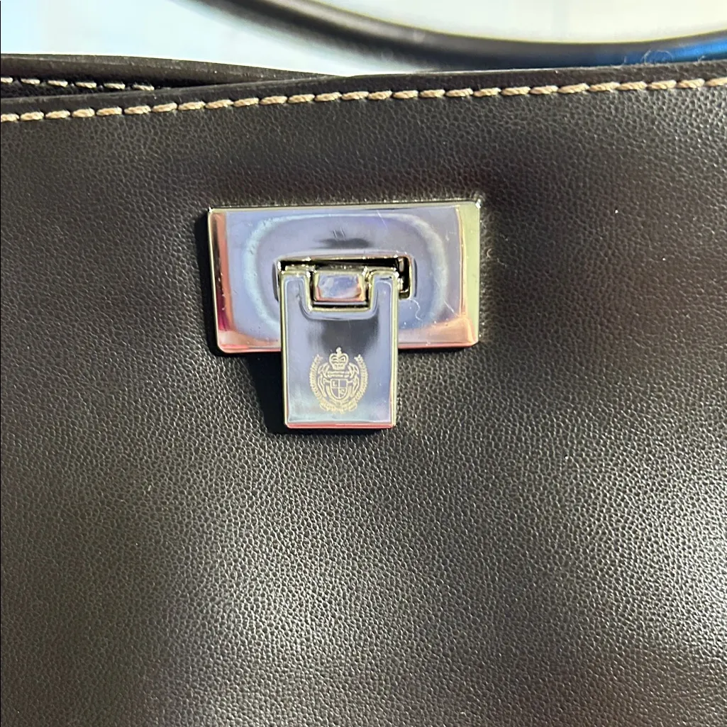 Liz Claiborne Large Dark Brown Tote Bag - Image 6