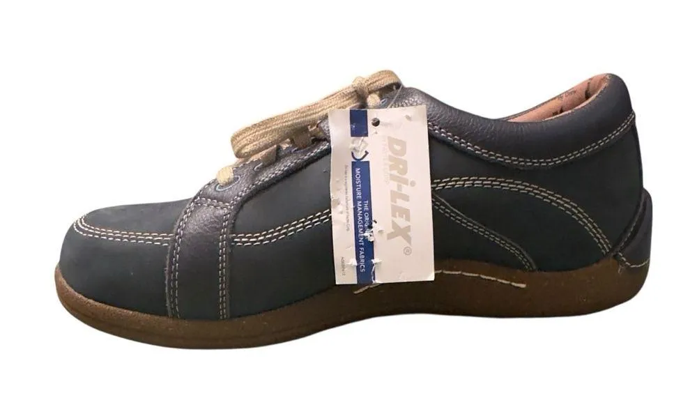 Barefoot Freedom by Drew Geneva Sneakers 8.5 WW Blue Leather Comfort Orthopedic - Image 5