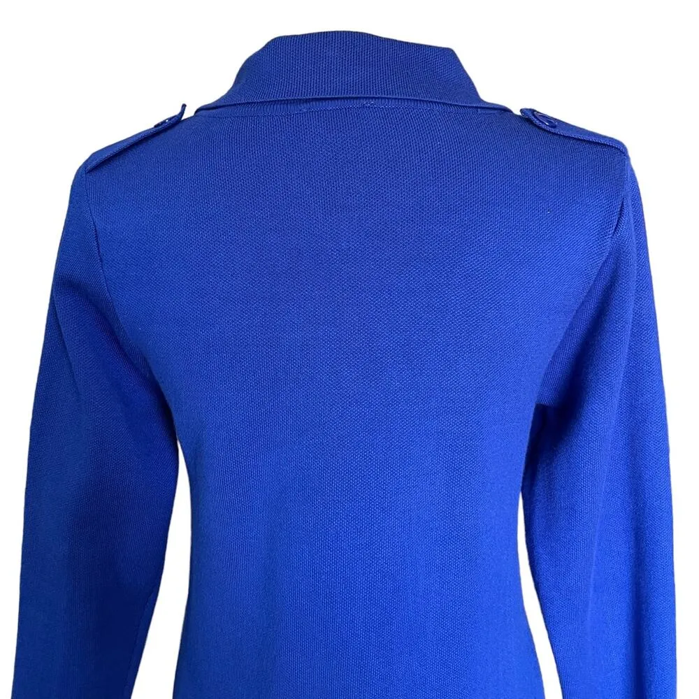 Vila Milano Blazer Jacket Sweater Open M Royal Blue Pockets New - Image 10