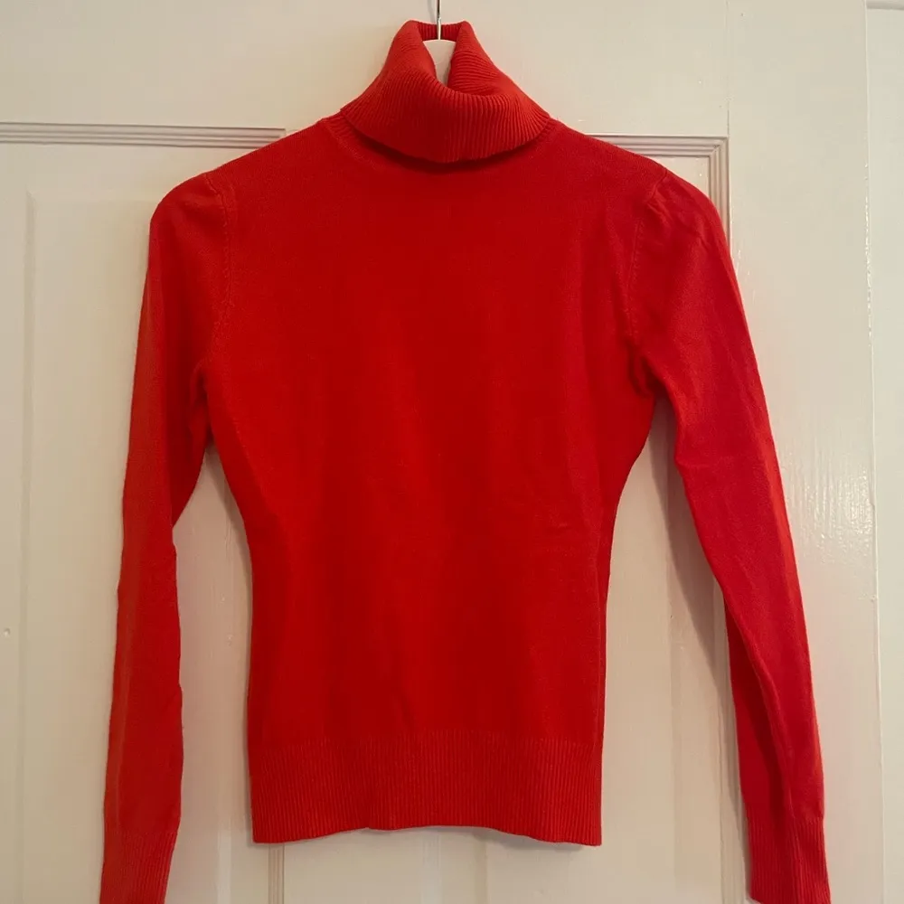 Red/Orange Turtleneck Sweater Orange - Image 7