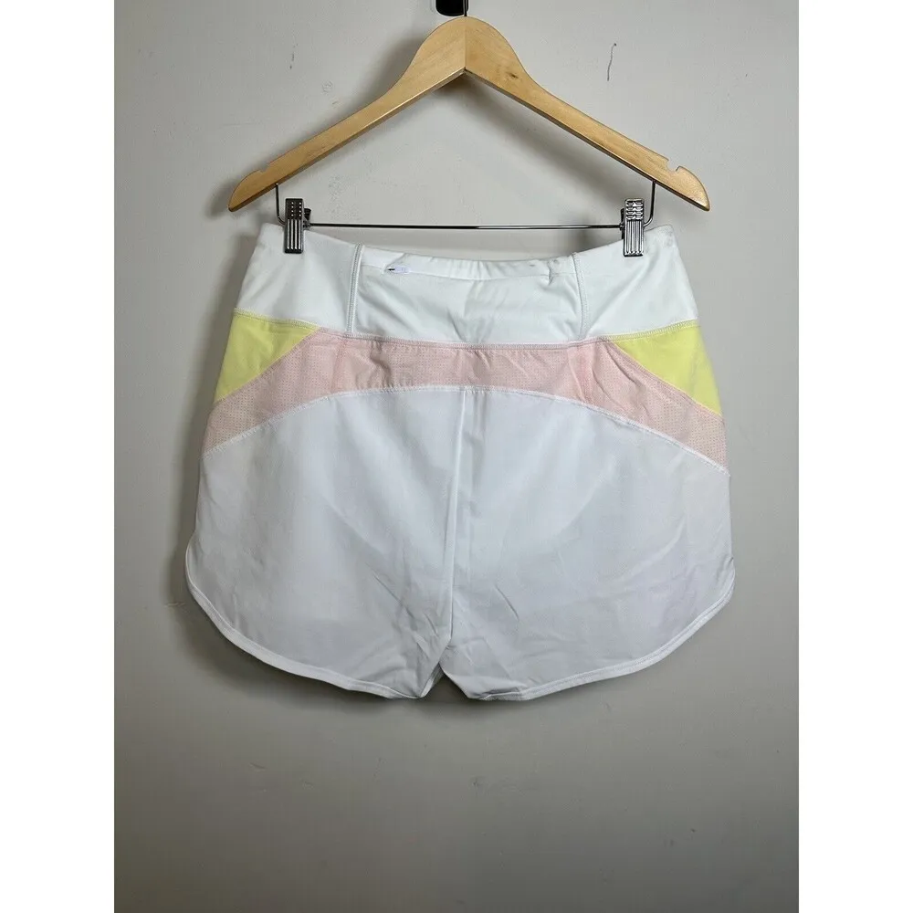Sweaty Betty Women's Size Large High Rise Track Speed White 3" Running Shorts - Image 6