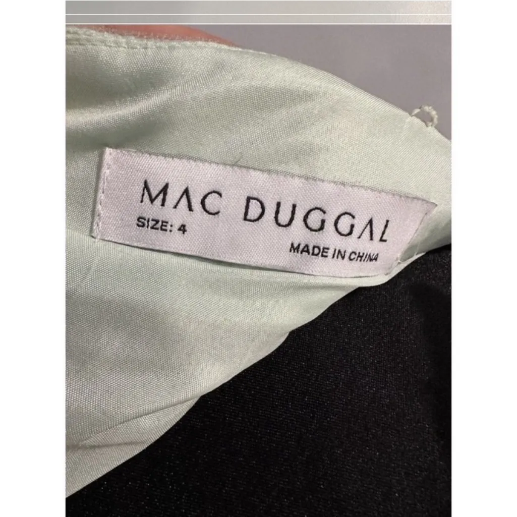 Mac Duggal 50670 Ruffle Tiered Tulle Cut Out Gown in Mint Green Size 4 - Image 7