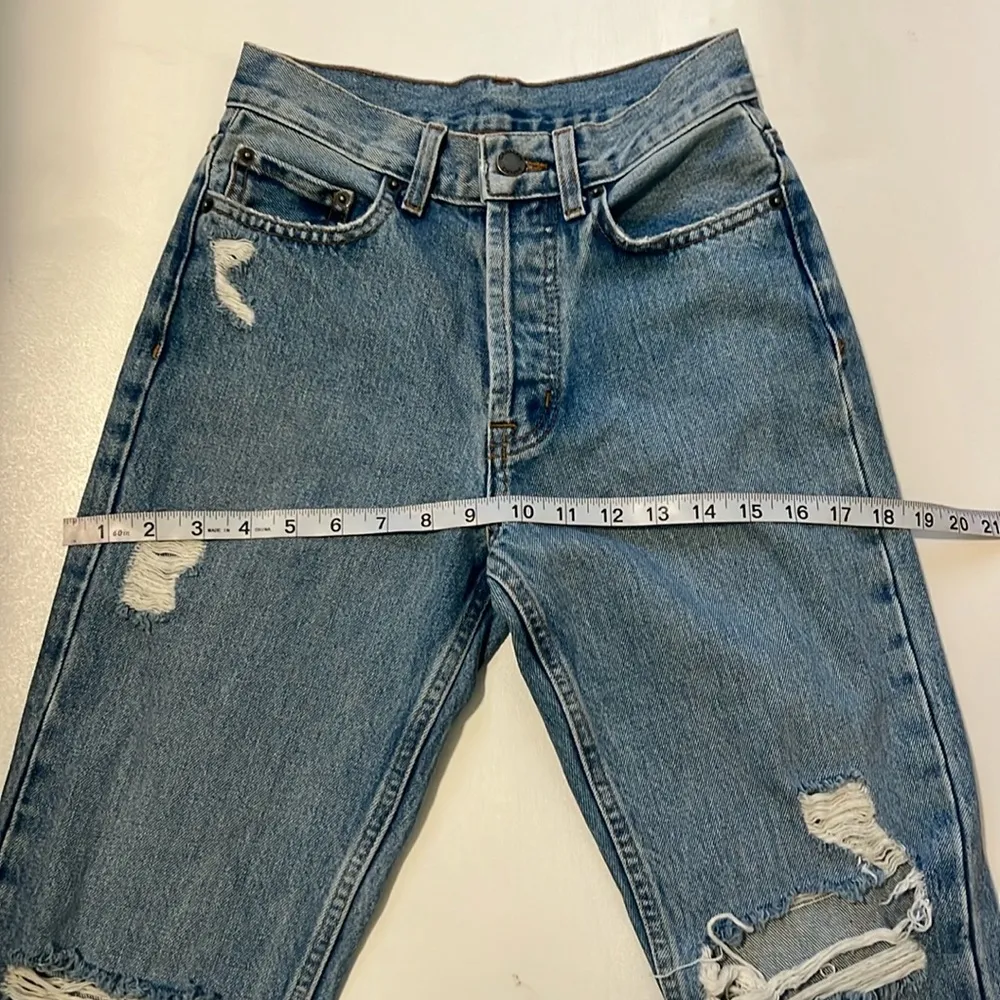 Carmar Studded Distressed Jeans Silver Size 24 - Image 4