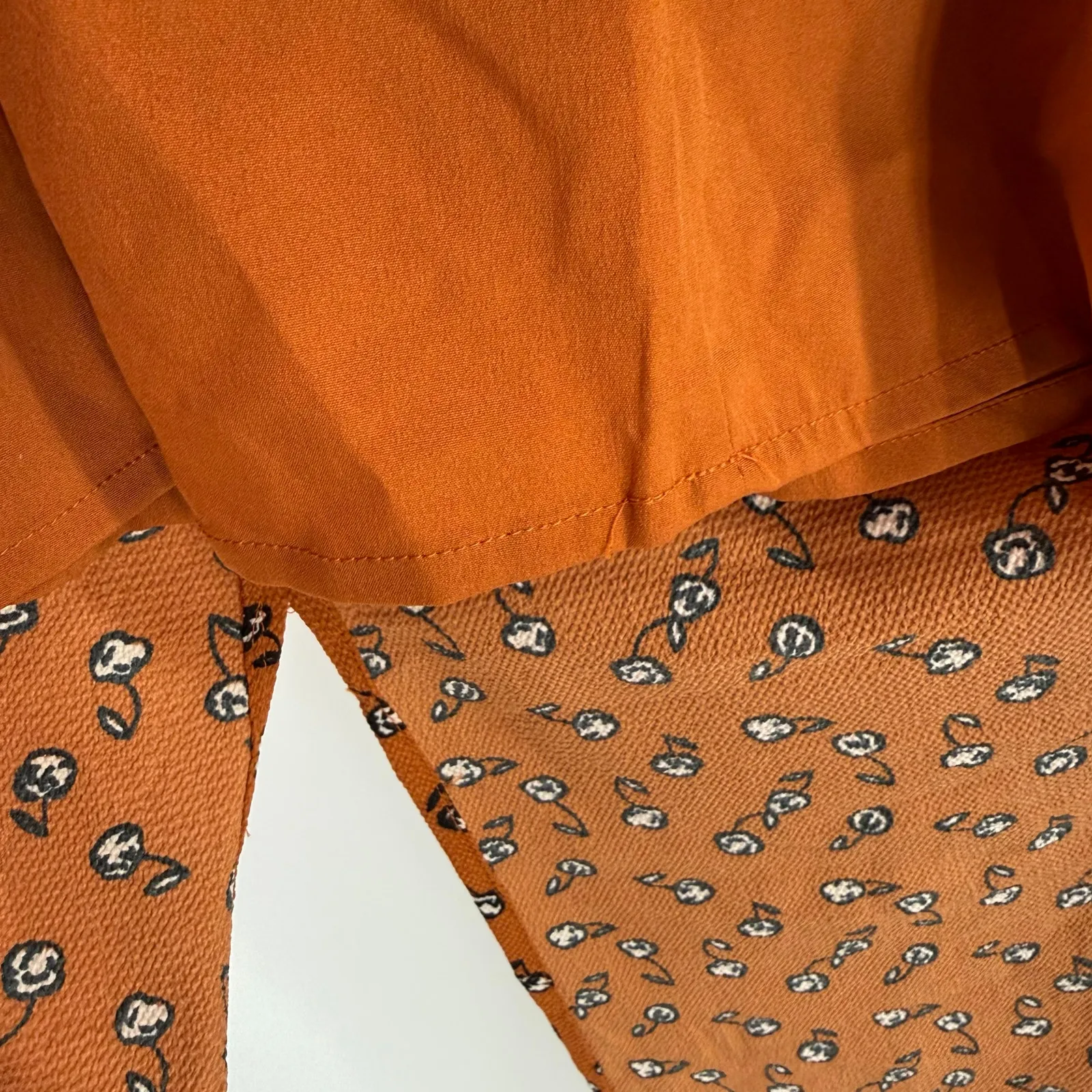 French Connection Dress Large Francine Callie Drape Smock Midi Ditsy Floral NWT - Image 12