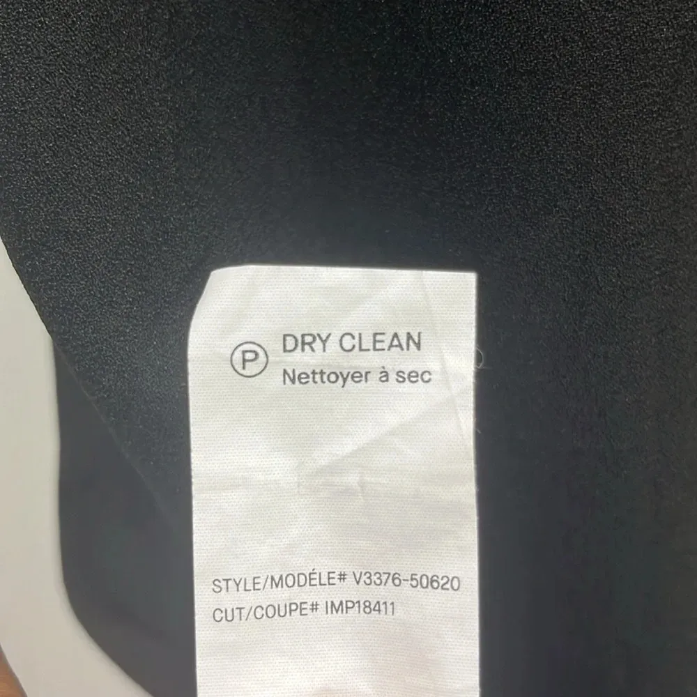 VINCE Black White Stripe Double Layer V-Neck Sleeveless Midi Dress Sz 8 - Image 10