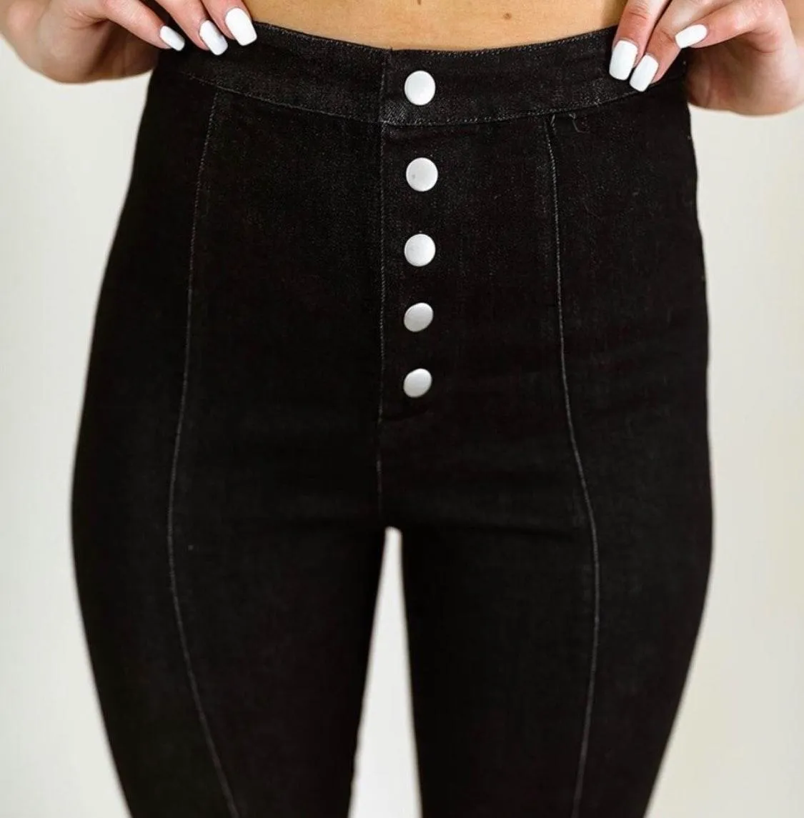 NWT!  Delaney Black Denim Pants - Image 5