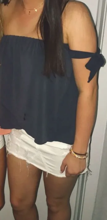 EXPRESS White Denim Skirt - Image 3