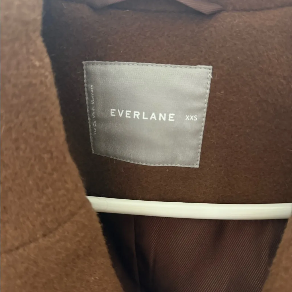 Everlane Women's Brown Pea Coat xxs - Image 5