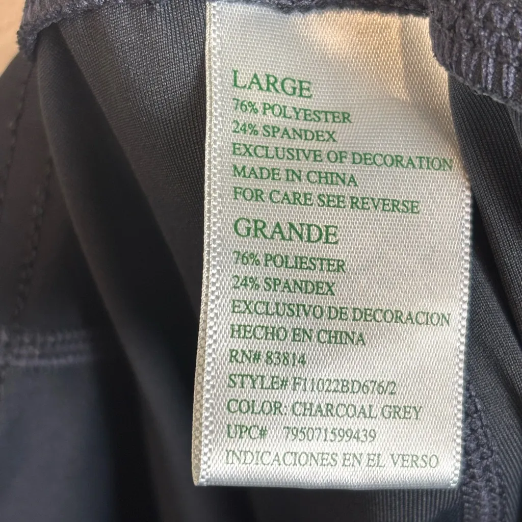 Tangerine Woman’s Casual Athletic Workout Yoga Capri Running Leggings Size Large - Image 7