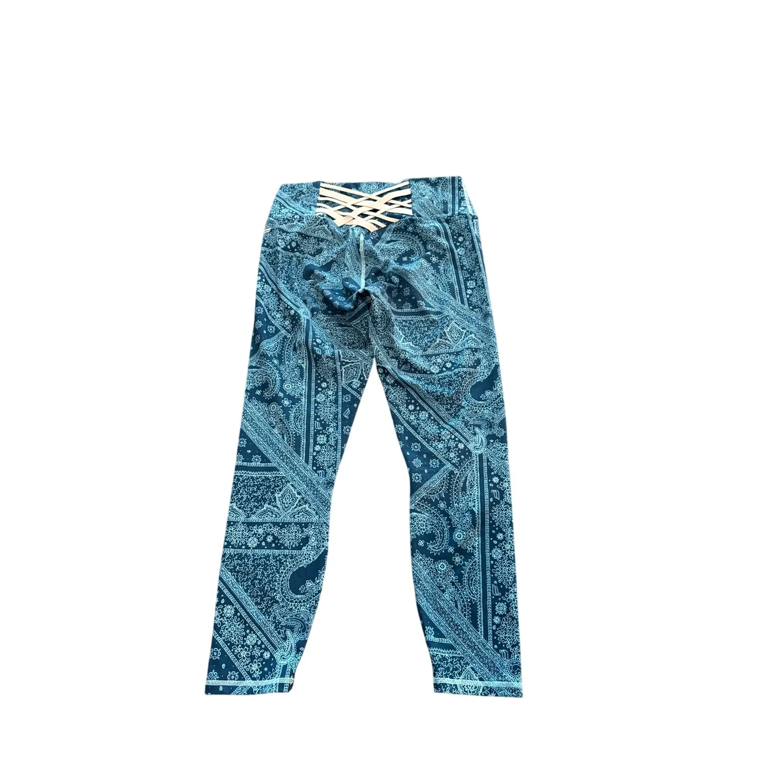 Fabletics Boost PowerHold® High-Waisted 7/8 Leggings Women's Medium Blue - Image 5