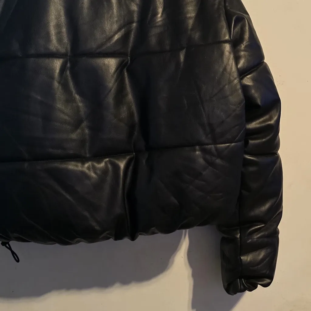 Zara Black Puffer Jacket - Image 8