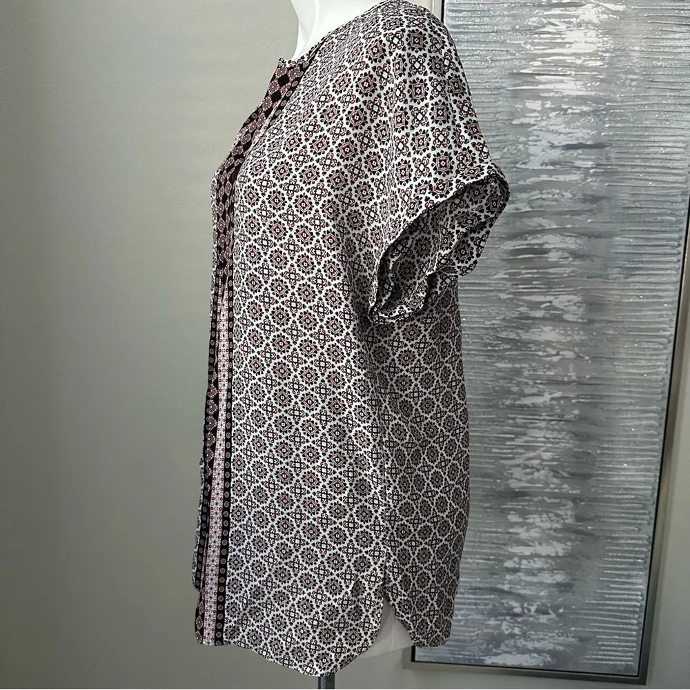 Max Studio Short Sleeve Blouse Size M Women - Image 5