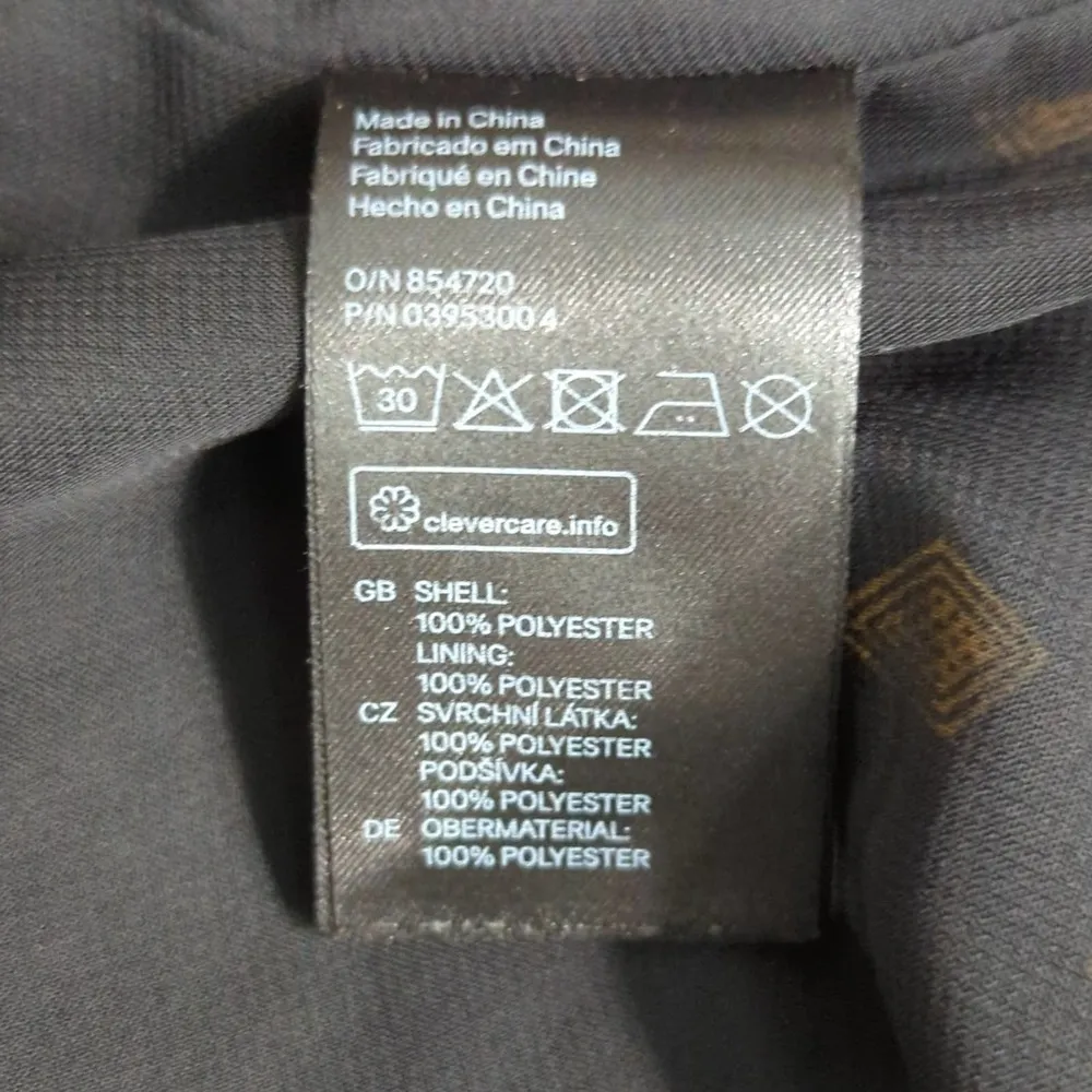 H&M Womens Shirt Dress Diamond Print‎ Button Tie Waist Sleeveless Black Size 4 - Image 8