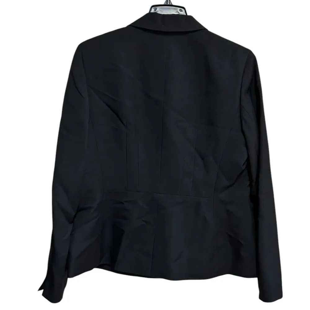 Kasper Blazer Size 10 Black Classic Workwear Career 2 Buttons lined NWT - Image 7