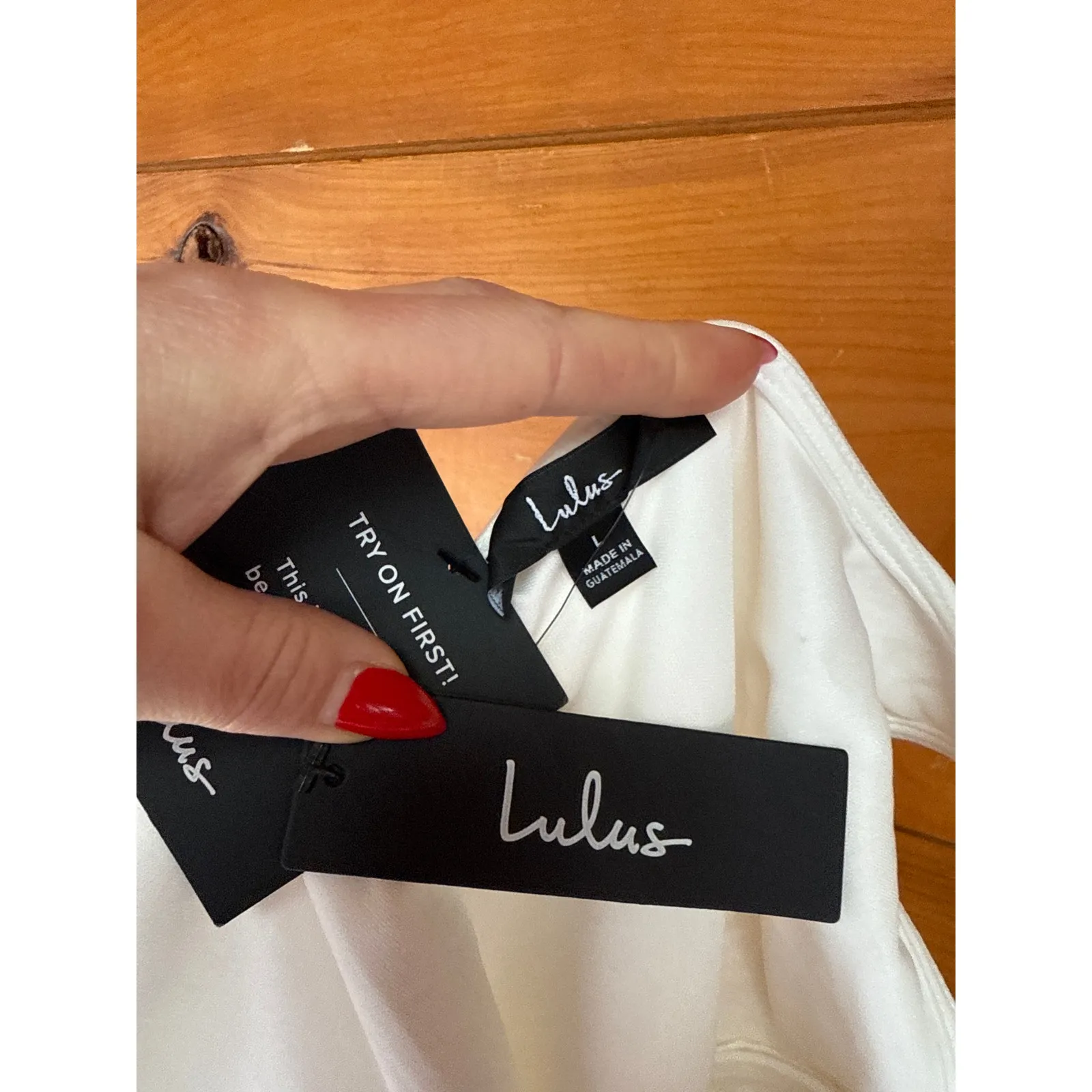 NWT Lulus Always Admired White Sleeveless Mini Dress Weekend Casual Party Size L - Image 5