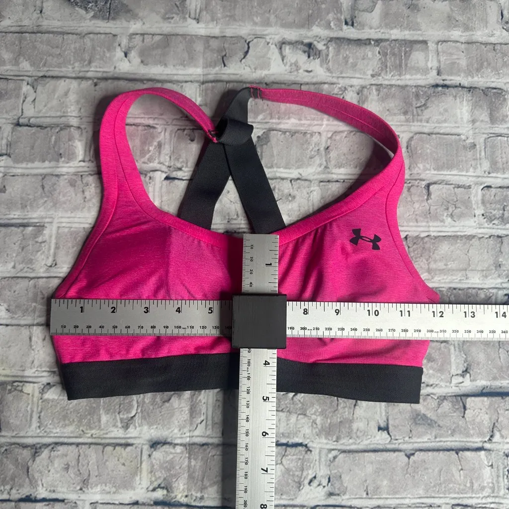 EUC Under Armour Pink Sports Bra Padded Size Small - Image 11