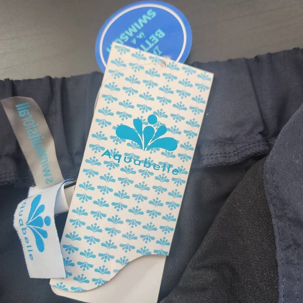 Aquabelle Women's Navy Swim Short NWT Size 24 Plus Size Swim Short Blue - Image 7