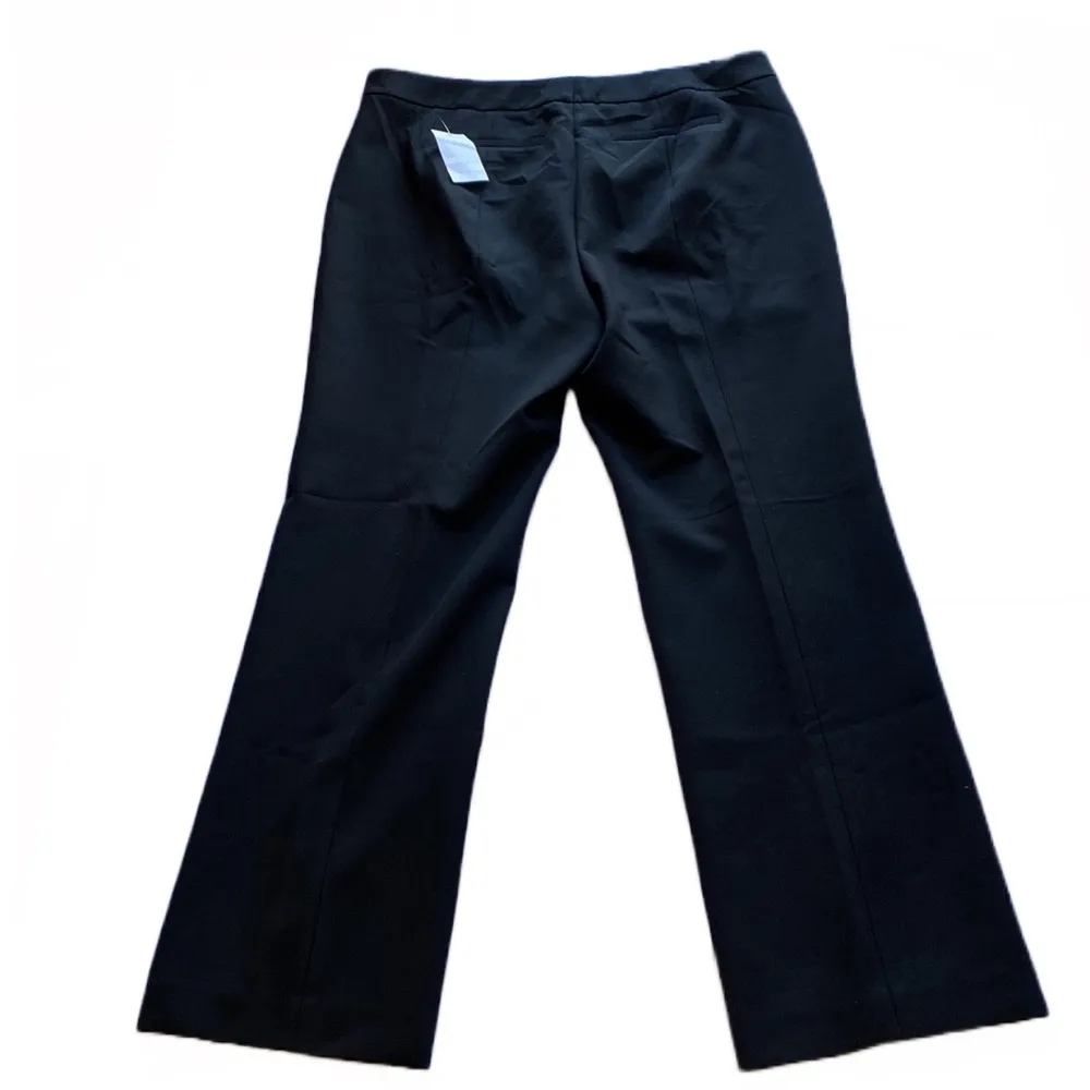 NWT π€ Classiques Entier Nordstrom Stretch Casual Front Zip Pants/Leather Trim - Image 9