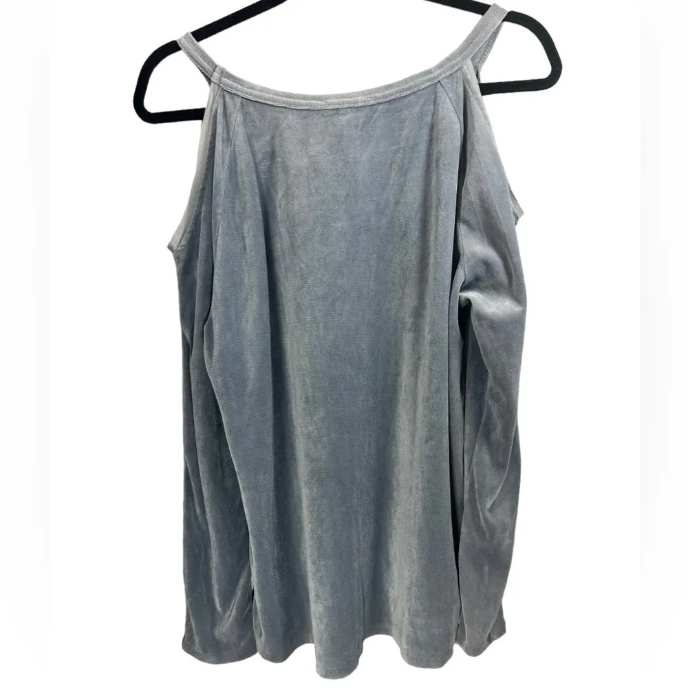 NWT Mystree Cold Shoulder Velvet Top M‎ - Image 6
