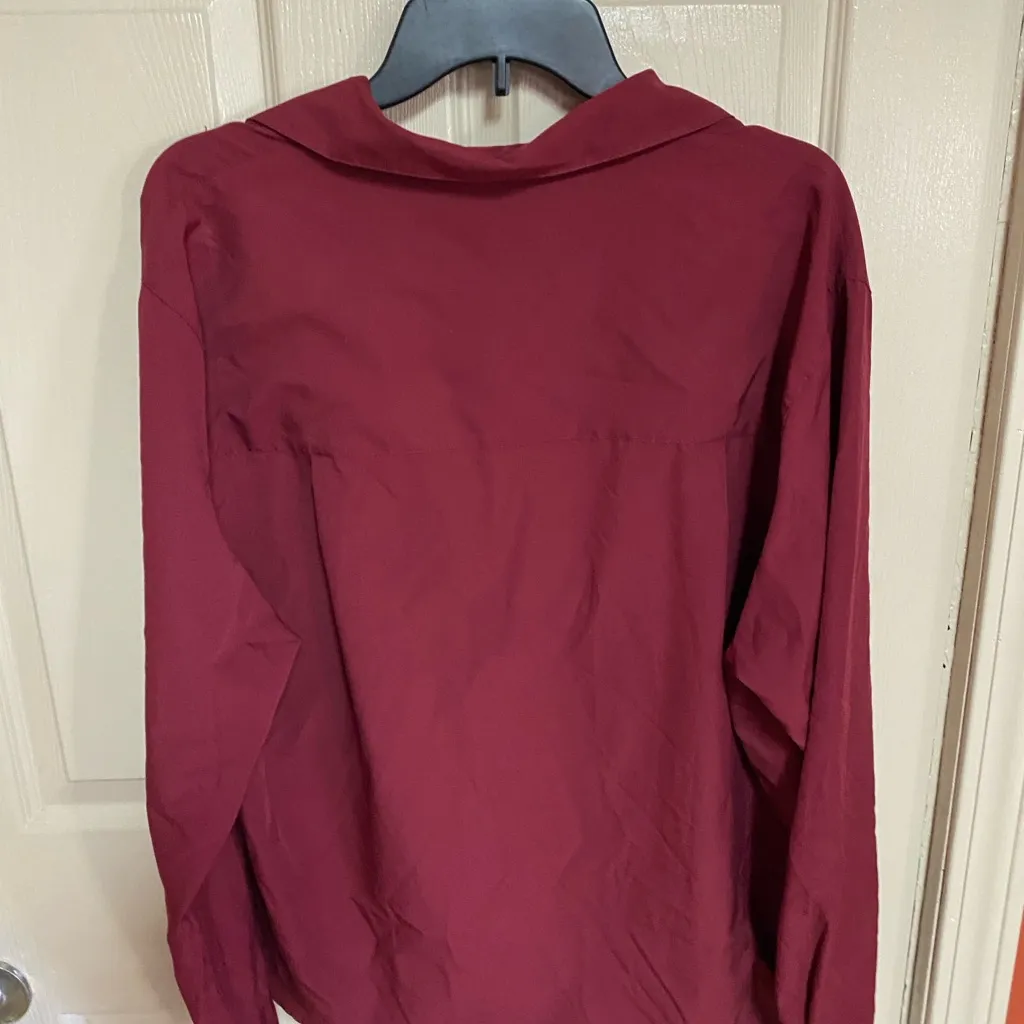 IVY PARK Burgundy Button Down Shirt - Image 7