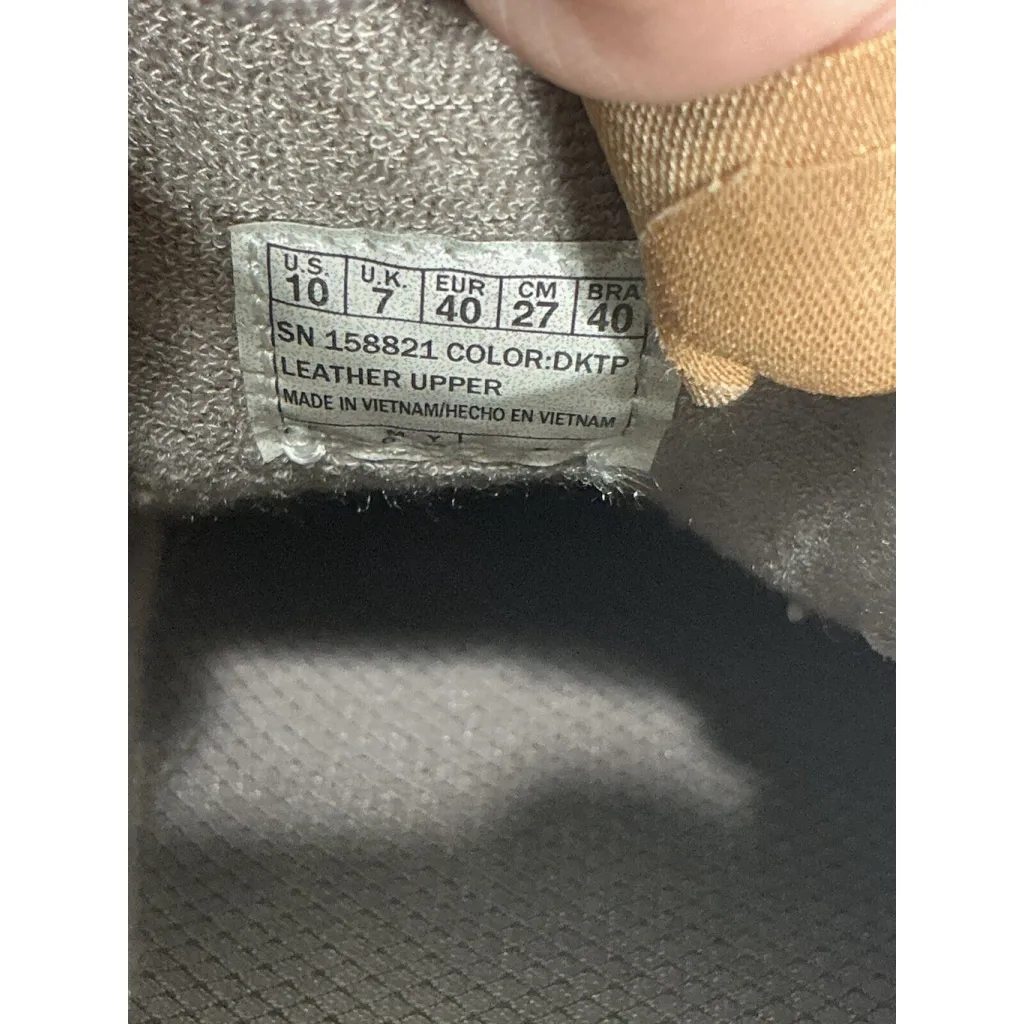 Womans Sketchers Martha Stewart Size 10 Taupe Suede Lace Up Platform Sneakers - Image 7