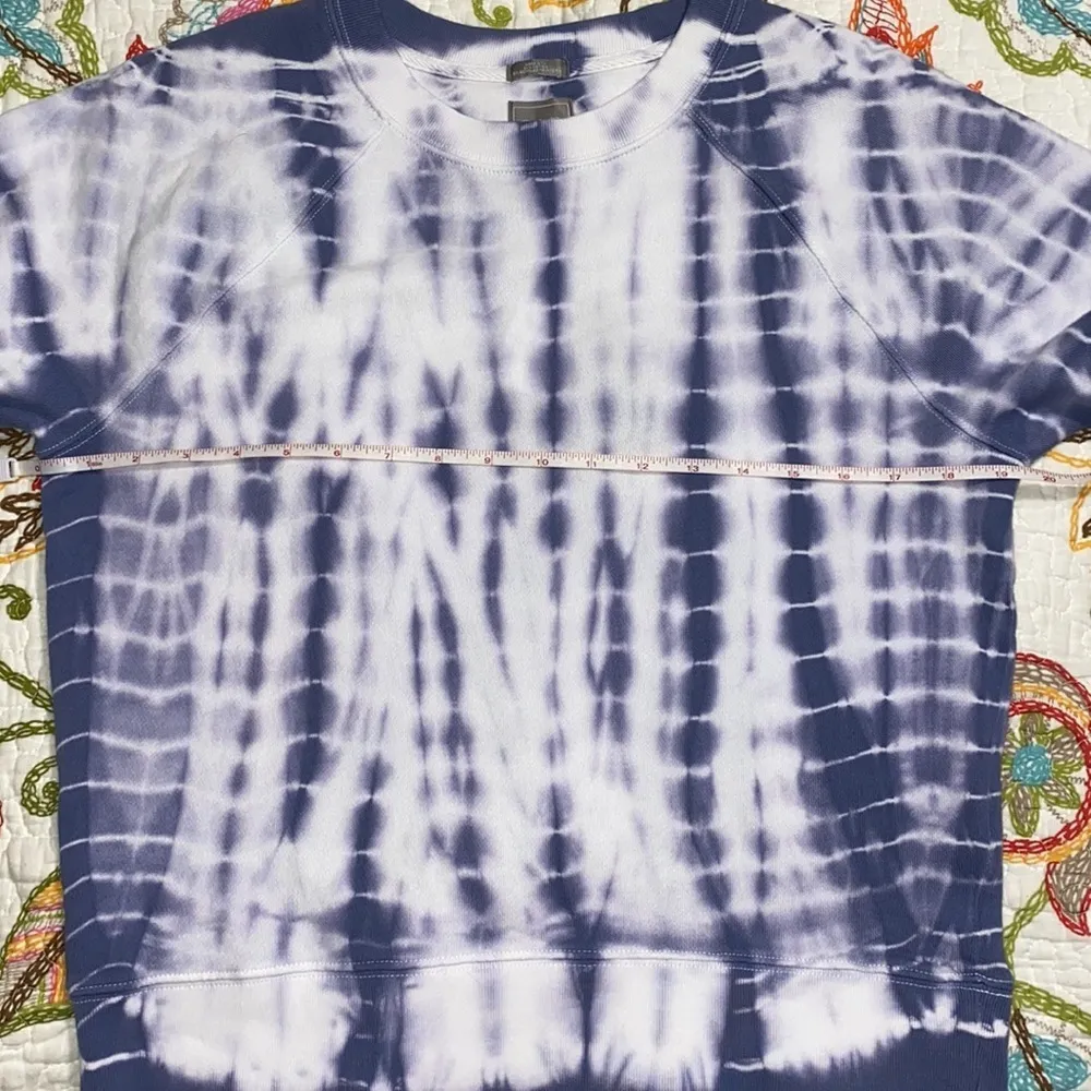 GAP sweats SM womens blue white tie-dye sweater - Image 3