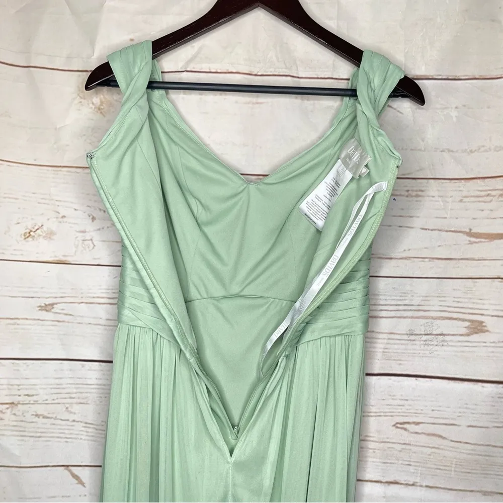 NWT $149.95 David’s Bridal • Bridesmaid Dress • Crisscross Off Shoulder Mesh • 2 - Image 7