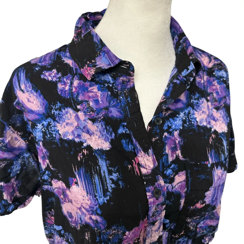 Vans  Cabbie Woven Cropped Button Down - Image 4