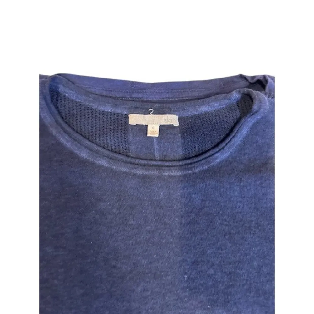 EILEEN FISHER - SKIN Navy Blue Bundle of 2 3/4 Shirt Lightweight sweater MEDIUM - Image 9